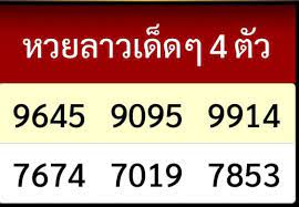 หวยลาว4ตัววันนี้